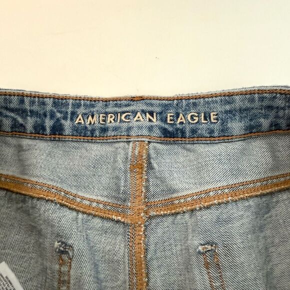 American Eagle Distressed Baggy Mom Short Size 16 - Picture 3 of 12